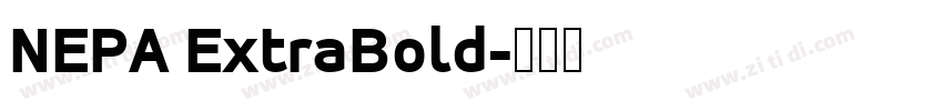 NEPA ExtraBold字体转换